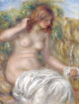 ピエール=オーギュスト・ルノワール《泉による女》1914年 大原美術館蔵