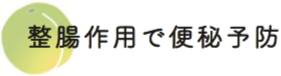 整腸作用で便秘予防