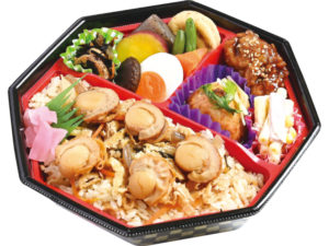 陸奥湾産の帆立ごはん弁当 646円