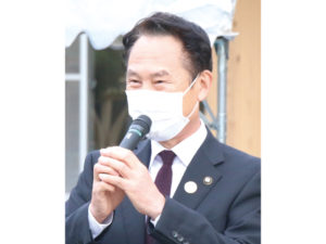 尾花正啓和歌山市長があいさつ