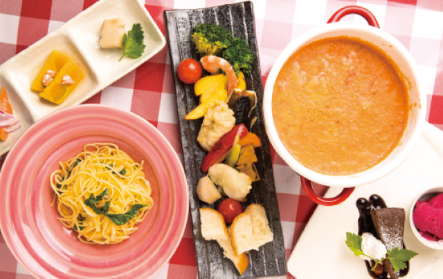 和食材とイタリアンが見事に融合 昼はリッチにチーズフォンデュ＆パスタを