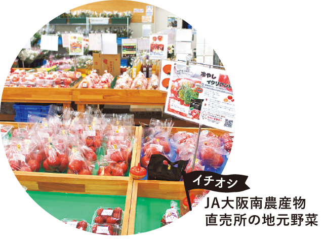 JA大阪南農産物 直売所の地元野菜