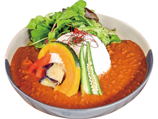 高野山café(カフェ)雫(しずく)「高野山 精進カレー」(1180円)