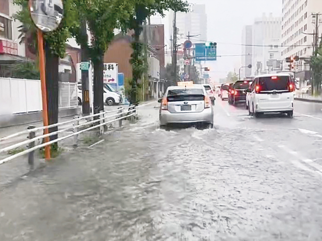 6月2日の和歌山市田中町交差点付近の様子(写真提供:和歌山市)