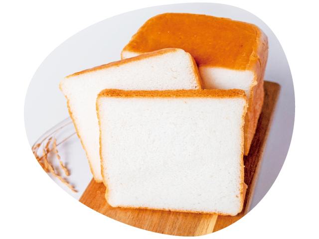 グルテンフリー ベーカリー＆カフェ 結匠シリーズ 極み角食パン (1斤1280円)