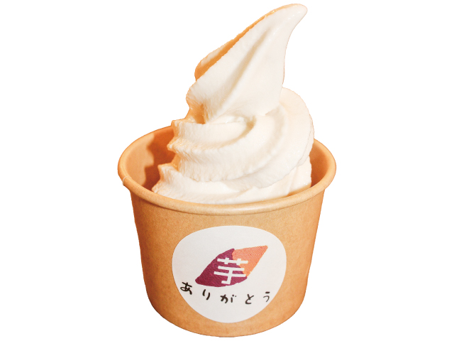 壺焼き芋専門店 ありがとうお米のソフトクリーム(1個390円)