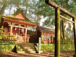 熊野古道沿いにある高原熊野神社