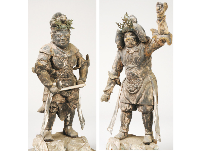 (右)大泰寺十二神将立像【子神像】 (左)大泰寺十二神将立像【未神像】