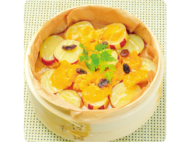 サツマイモ&ミカンの蜜とろデザート