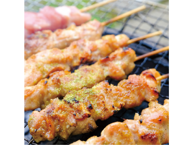 鶏の塩焼き 山椒トッピング